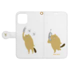 viva's SHOPのねこぜびーばー Book-Style Smartphone Case:Opened (outside)