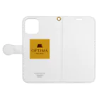 fetchFont.のfetchFont.logos Optima Book-Style Smartphone Case:Opened (outside)