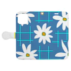 inko andの・ flower・ Book-Style Smartphone Case:Opened (outside)