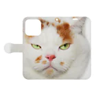 MARCO's CAT SHOPの魔除けメイ  Book-Style Smartphone Case:Opened (outside)