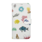 刺繍画家Marronのお店の海の生き物づくし2022 Book-Style Smartphone Case