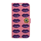 Dívkaのfor iPhone 13 Pro GlitterLIP x EYEflower  Book-Style Smartphone Case