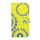 LalaHangeulの노란색(黄色) ~ハングルぐるぐるシリーズ~ Book-Style Smartphone Case
