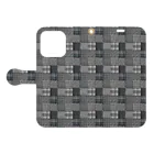 madein8☞shopのplaid Book-Style Smartphone Case:Opened (outside)