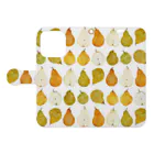 Miho MATSUNO online storeのLovely pears Book-Style Smartphone Case:Opened (outside)