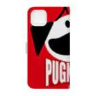 BEACSのPUGNANDES2022_Red 手帳型スマホケースの裏面