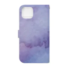 crystal-koaraのふわふわシマエナガ【Lavender】 Book-Style Smartphone Case :back
