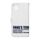 FROG'S TERRA LTDのシルエット　ロゴ　ディープシーブルー Book-Style Smartphone Case :back