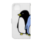 御散歩のペンギンズ  Book-Style Smartphone Case :back