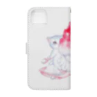 nya-mew（ニャーミュー）のかき氷大好き Book-Style Smartphone Case :back