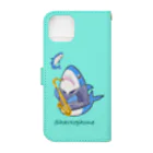 MukiyoのSharxophone  Summer Book-Style Smartphone Case :back