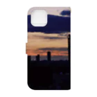 えびたろの札幌の夕日 Book-Style Smartphone Case :back