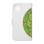 じぱんぐる-zipangle-のmandala-もりのなか Book-Style Smartphone Case :back