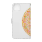 じぱんぐる-zipangle-のmandala-ふわり Book-Style Smartphone Case :back