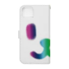 週刊少年ライジングサンズのSmile Face Rainbow Book-Style Smartphone Case :back