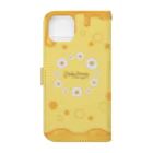 カワウソとフルーツのBaby Otters Honey（12以降はこちら） Book-Style Smartphone Case :back