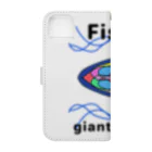 Future Starry Skyのfish?giant squid? Book-Style Smartphone Case :back