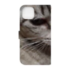 ねこの森でお散歩のさあ、モフりなさいよ。 Book-Style Smartphone Case :back