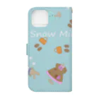 Snow Milk Tea☃️のMilkの針子さん Book-Style Smartphone Case :back