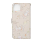 ＊momochy shop＊の春うさぎ Book-Style Smartphone Case :back