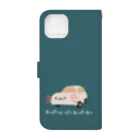 ぷにおもちSHOPのウーパールーパースーパーカー Book-Style Smartphone Case :back