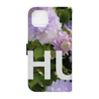 lily and smile ☺︎のHUG.   Flowerです Book-Style Smartphone Case :back