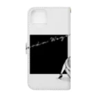 Cordelia　SUZURI分室のGERDA "Black square" Book-Style Smartphone Case :back