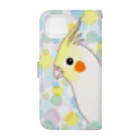 いんこちゃんショップのオカメいんこちゃん Book-Style Smartphone Case :back