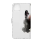 わんこわんこの黒犬サキたん Book-Style Smartphone Case :back