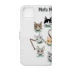 モフねこイラスト館のモフモフキャットボーイズ Book-Style Smartphone Case :back