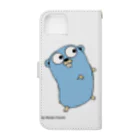 pyon4pyonのBlue Gopher くん Book-Style Smartphone Case :back