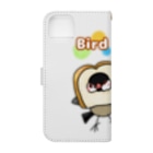 Lily bird（リリーバード）のパンの着ぐるみ文鳥ず Book-Style Smartphone Case :back