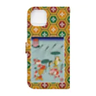 Rigelの金魚づくし にはかあめんぼう Book-Style Smartphone Case :back