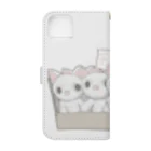 nya-mew（ニャーミュー）のもってけ！ポチッとな Book-Style Smartphone Case :back