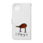 YUKIYAMAのミソサザイ(イラスト) Book-Style Smartphone Case :back