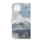 水彩日本のFUJI Book-Style Smartphone Case :back