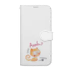 ゆか'sあ～とのもふもふ猫　たぬ Book-Style Smartphone Case