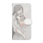 冬梨。の【アマリリス】女子高生 (クンクン百合Ver.) Book-Style Smartphone Case