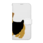 TOMOS-dogのnorfolkterrier（ブラタン） Book-Style Smartphone Case