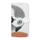 みつぞno鳥絵店の見上げるヨウム Book-Style Smartphone Case