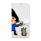 momino studio SHOPの曲食べ Book-Style Smartphone Case