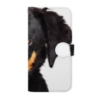 【CPPAS】Custom Pet Portrait Art Studioのかわいい子犬のロットワイラー Book-Style Smartphone Case