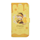 カワウソとフルーツのBaby Otters Honey（12以降はこちら） Book-Style Smartphone Case