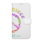 薈.collectionのLove＆peaceシリーズRainbowcolorバージョン 手帳型スマホケース