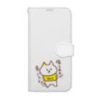 misatoのおみせshopの「備えあれば憂いなし」ウレイちゃん猫 Book-Style Smartphone Case