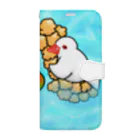 Lily bird（リリーバード）のぷかぷか水遊び文鳥ず Book-Style Smartphone Case