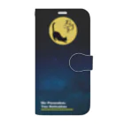 ねこづきの雑貨屋さんのねこづきの夜A（横） Book-Style Smartphone Case
