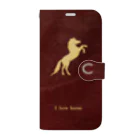 Blue Iris ﾌﾞﾙｰｱｲﾘｽのI love horse Book-Style Smartphone Case