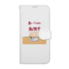 まりにゃんずのあいにゃん 勉強中 (両面対応) Book-Style Smartphone Case