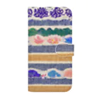 Wearing flashy patterns as if bathing in them!!(クソ派手な柄を浴びるように着る！)のオリエンタルな模様1 Book-Style Smartphone Case